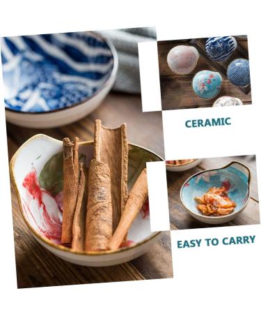 ABOOFAN 4 Pcs Sauce Bowl Ice Cream Dishes Mini Porcelain Bowls Trays for Food Serving Cookie Container Dessert Dish Ceramic Dipping Dishes Pottery Dip Bowls Ceramics Sushi Ceramic Plate - Buy Online on GoSupps.com