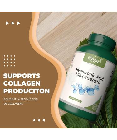 VORST Hyaluronic Acid Max Strength 200mg 3 x 180 Vegan Capsules | Supplement for Skin & Joints | High Molecular Weight | Powder Pills | 3 Bottles 540 count (Pack of 1) - Buy Online on GoSupps.com