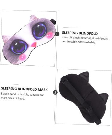Healeved 4 Pcs Blindfold Ice Pack Silk Eye Mask Set for Sleep | Animal Print Plush Travel Masks | Snap Covers for Work and Travel - Buy Online on GoSupps.com
