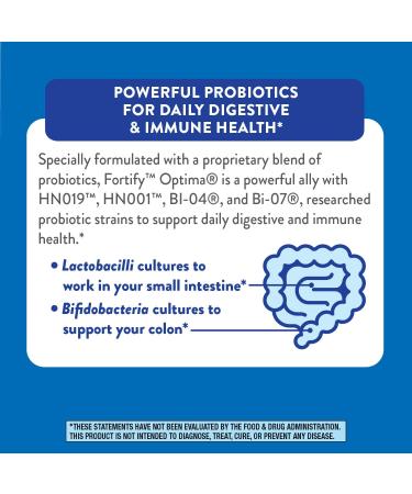 Nature's Way Fortify Optima Daily Probiotic - 35 Billion CFU, 15 Strains, Prebiotic - 30 Capsules - Buy Online on GoSupps.com
