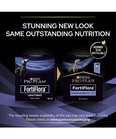 Purina Pro Plan Canine FortiFlora Probiotic Supplement for Dogs - 30 Sachets - Support Digestive Health Boost Immunity & Enhance Gut Flora - Buy Online on GoSupps.com