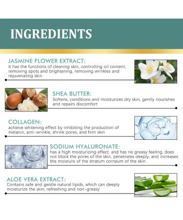 Jasmine Ointment Eye Cream | Reduces Dark Circles Wrinkles & Puffiness | Collagen & Aloe Vera | 3PC Set - Buy Online on GoSupps.com