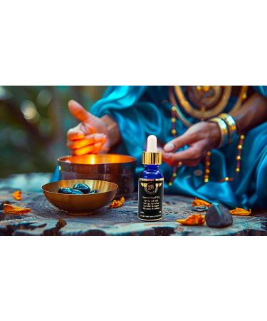 60ML Ultra Potency Blue Lotus 300X Extract | Moringa Saffron Gold Flakes for Sleep & Skin Glow | 100% Cold-Pressed for Meditation & Relaxation - Buy Online on GoSupps.com