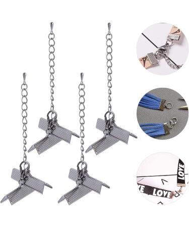 SOIMISS 20pcs 40mm Ribbon Crimps for Jewelry Making - Ribbon Clamps and Cord Ends Kit for Bracelets, Bookmarks - Fasteners and Clasps Included - Buy Online on GoSupps.com