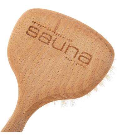 Buy SIDCO Wooden Sauna Brush - Natural Fiber Massage & Back Body Brush for Ultimate Relaxation | International Shipping Available - Buy Online on GoSupps.com