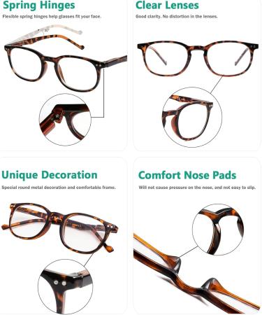 Eyekepper 5-Pack Reading Glasses with Spring Hinges & Sun Readers - +2.25 Diopter Mix - Buy Online on GoSupps.com