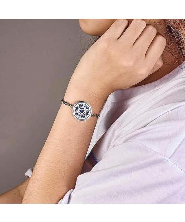 CAIRIAC 20 Refill Pads Essential Oil Diffuser Bracelet Necklace Set - Aromatherapy Jewelry for Women Fragrance Diffuser Pendant Perfect Birthday Gifts (Silver Love - Buy Online on GoSupps.com