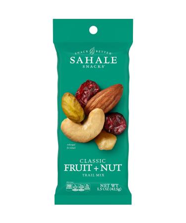 Sahale Snacks Classic Fruit and Nut Trail Mix, 1.5 Ounces (Pack of 18) Classic Fruit and Nut 1.5 Ounce (Pack of 18)