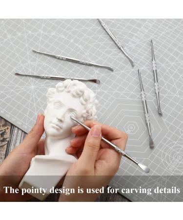 Mudder 3 Packs Stainless Steel Wax Carving Tool Set - 4.75 Inch Spoon Tool in Silver Finish - Buy Online on GoSupps.com