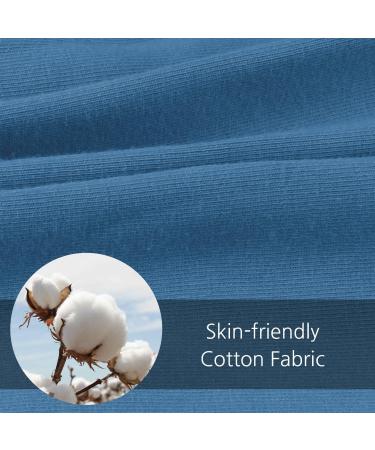 Baleaf Women's 5 Cotton Athletic Shorts - Comfy Summer Workout Shorts with Pockets in Copen Blue - Buy Online on GoSupps.com