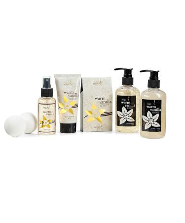 Bath and Body Gift Basket for Men & Women - 8 Piece Warm Vanilla Set | Perfect Appreciation Gifts - Buy Online on GoSupps.com