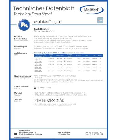 Gauze Bandages 8cm x 4m - 20 Elastic Fixation Bandages | Latex-Free 80% Stretchable Dressing Material | International Shipping Available - Buy Online on GoSupps.com
