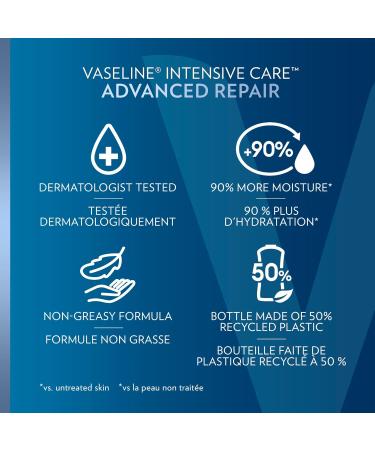 Vaseline Intensive Care Advanced Repair Lotion 32 oz - Unscented Hand & Body Moisturizer for Dry Skin | Shop Internationally - Buy Online on GoSupps.com