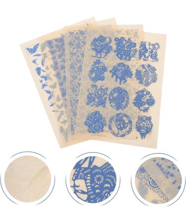 Milisten 4 Sheets Burnt Pottery Stickers Home Tools Pottery Decals Decked Pottery Accessory Chic Paper Clay - Buy Online on GoSupps.com