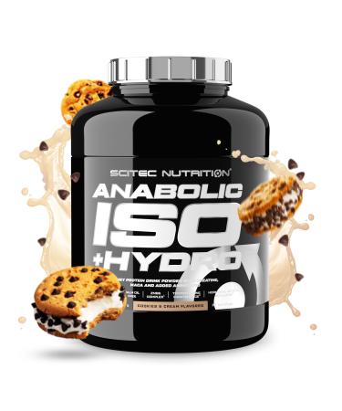 Scitec Nutrition Anabolic Iso+Hydro - Whey Protein Blend - With Creatine Maca & Amino Acids - ZMB6 Complex for Testosterone Maintenance 2350g Cookies & Cream