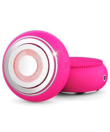 Facial Cleansing Brush 3 in 1 Sonic Face Brush for Deep Cleaning Gentle Exfoliating Detoxifying & Rejuvenating Rechargeable Face Scrubber Made with Soft Silicone Best Rechargeable Skin care t