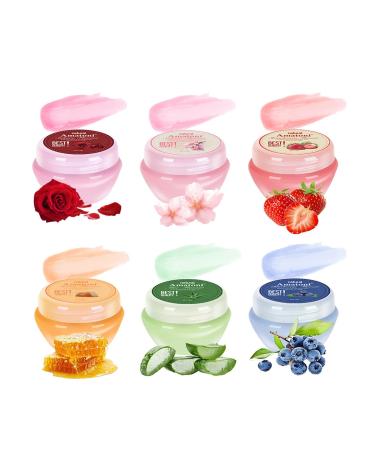 Lip Sleeping Mask Set - Overnight Lip Care Kit, Lip Mask Gift for Women Girls, Moisturizing Exfoliating Lip Balm, Lip Mask, Nourishing Mask,