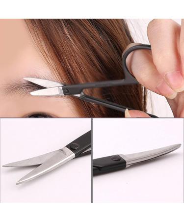 CanEve Craft Scissors Professional Eyebrow Scissor for Nails Eyebrow Nose Eyelash Cuticle Stainless Steel Scissors Curved Pedicure Makeup Tools Scissors - Buy Online on GoSupps.com