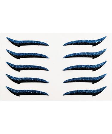 Autocollants pour Eye Liner | D calque Fard Paupi res Femme Disque Maquillage Portable pour Voyage Spectacle Danse 10 Pi ces R sistant l'Eau Bleu - Buy Online on GoSupps.com