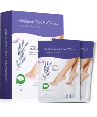Foot Peel Mask  Foot Exfoliating Peeling Treatment and Deep Skin Exfoliation for Calloused  Cracked Heels  Dead Skin and Calluses - Achieve Baby Soft and Smooth Skin for Men and Women