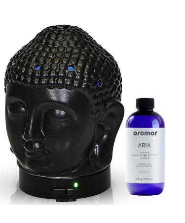 Aromar Buddha Ceramic Diffuser Black