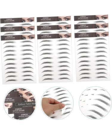 Beavorty False Eyebrows Eyebrow Sticker 10Pcs Artificial Fake s Imitation Eyebrow s for Salon Women Eyebrow Tattoos Imitation Eyebrow Sticker 1 count (Pack of 1) Black - Buy Online on GoSupps.com