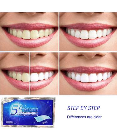Lamkrtlp 28pcs Whitening Strips - Effective Teeth Whitening for Bright White Smile | Remove Yellow Smoke & Black Stains - Buy Online on GoSupps.com