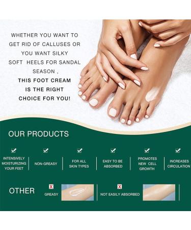 Urea 42% Foot Cream - 120g Cracked Heel Repair Cream - Foot Cream for Very Dry Feet - Foot Cream for Cracked Heels and Dry Skin - Maximum Strength For Hand Foot and Body Care - Buy Online on GoSupps.com