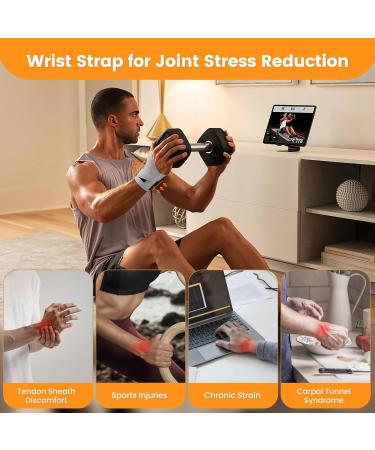 Carpal Tunnel Wrist Brace for Right Hand - Ultra-Thin Adjustable Ulnar Support for TFCC Tear Tendinitis & Arthritis Relief - Buy Online on GoSupps.com