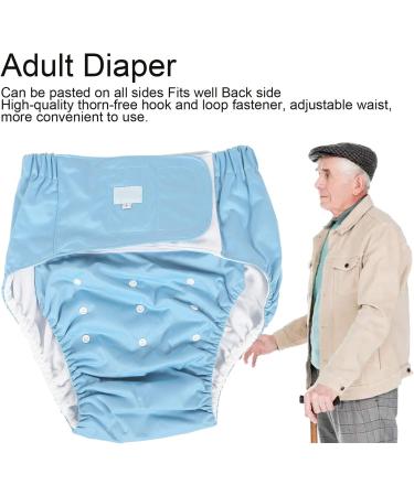 Buy Reusable Adult Diapers | Waterproof & Adjustable Incontinence Quilts Pants - Blue - Buy Online on GoSupps.com