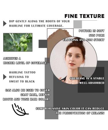 Hairline Powder - Root Touch Up for Gray Hair | Waterproof Thin Hair Powder for Men & Women - Dark Coffee - Buy Online on GoSupps.com