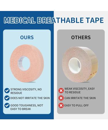 Premium Elastic Bandage Wrap - Self Adhesive Compression Tape for First Aid Athletic Use Waterproof Non-Woven 0.5IN - Buy Online on GoSupps.com