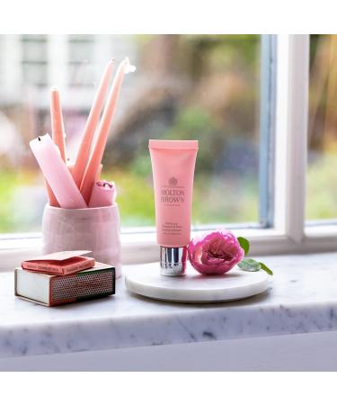 Molton Brown Delicious Rhubarb & Rose Hand Cream 40ml | Luxury Hydrating Cream for Soft Hands | International Shipping Available - Buy Online on GoSupps.com