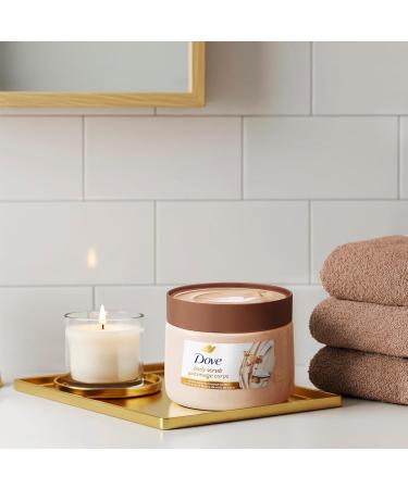 Dove Brown Sugar and Coconut Butter Body Scrub Exfoliates and Deeply Nourishes for Smooth Radiant Skin 15 oz Brown Sugar & Coconut Butter 15 Ounce (Pack of 1) - Buy Online on GoSupps.com