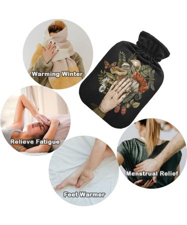 Buy Naanle Botanical Mushroom Hot Water Bottle - 2L Large Warm Gauge for Pain Relief & Therapy | International Shipping Available - Buy Online on GoSupps.com