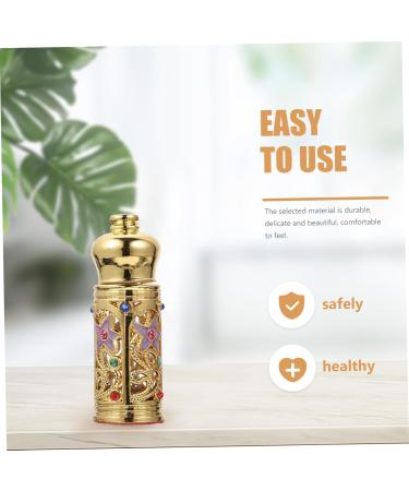 Beatifufu Essential Oil Empty Bottle Essential Oils Bottle Portable Bottle Decor Perfume Bottle Exquisite Bottle Decor Alloy Glass Perfume Bottle Perfume Storage Bottle Essence Bottle - Buy Online on GoSupps.com