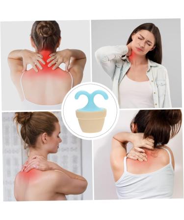 Plafope Rollerball Massage Device - 2 STK Foot & Leg Roller for Plantar Fasciitis Relief - Stainless Steel Meridian Brush - Glass Ball Hand Massage Tool - 6.5x5cm Blue - Buy Online on GoSupps.com