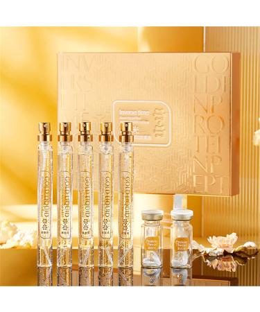 Gold Face Essence Serum - Anti-Aging Moisturizing & Firming with Soluble Protein Thread & Nano Gold for Women - 1 Set - Buy Online on GoSupps.com