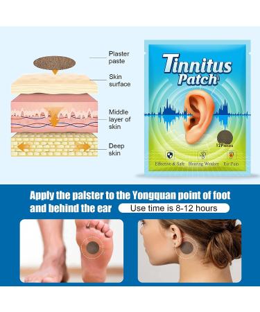 Tinnitus Relief Patches - Herbal Formula for Ringing Ear Care and Pain Relief - Buy Online on GoSupps.com