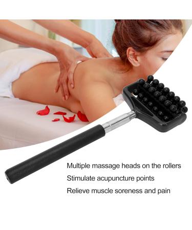 Back Massage TeleskoProll Device - Portable Massage Stick for Body Relief | Ideal for Men & Women - Comfort & Care in Black - Buy Online on GoSupps.com