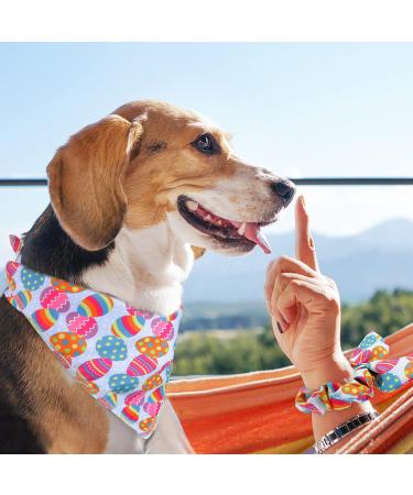 Easter Dog Bandana & Matching Scrunchie Set - Blue Egg Design for Medium Large Dogs - Perfect Gift for Pet Owners - Buy Online on GoSupps.com