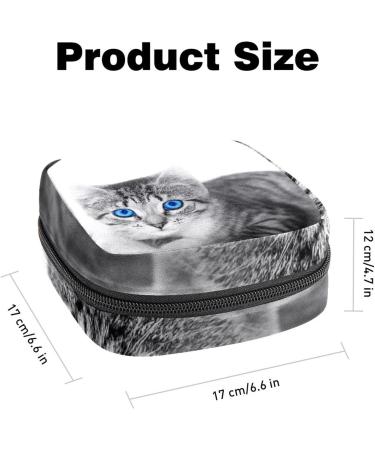 Buy Women's Cute Cat Storage Pocket Stillpad Keeper - Portable Period Kit & Feminine Product Bag | International Shipping Available - Buy Online on GoSupps.com