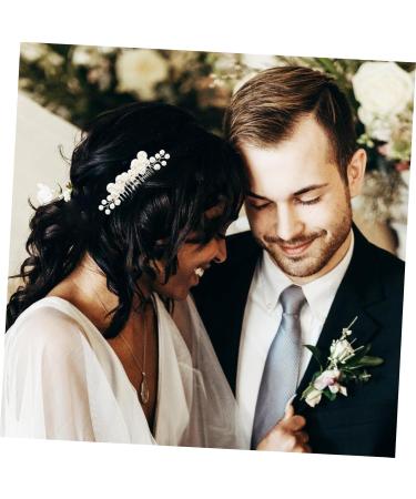 DOITOOL 1 Set Hair Jewels for Women Barrettes for Girls Pearl Hair Clips Girl Hair Clips Hair Comb Clip Pearl Hair Comb Bride Headdress Bride Decor Hairpin Metal Vintage Women's - Buy Online on GoSupps.com