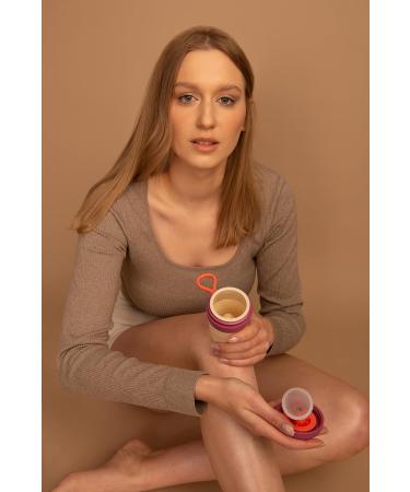 Shop Emanui Starter Kit: Portable Menstrual Cup Size S - Eco-Friendly Safe & Comfortable Period Alternative with Cleaner Sterilizer - Buy Online on GoSupps.com