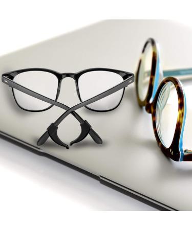 Minkissy Silicone Glasses Bracket Holder Set - Anti-Slip Ear Hooks for Sunglasses | Comfort & Style - Black & White - Buy Online on GoSupps.com