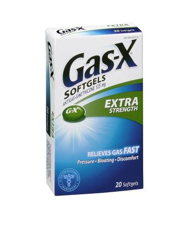 Gas-X Ex Softgels Size 20ct Gas-X Extra Strength Gas Relief Softgels