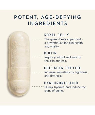 Manuka Health Royal Jelly Supplement with Biotin Collagen & Hyaluronic Acid Skin Care Supplements for Daily Beauty Skin Health & Rejuvenation 80 Capsules (80-Day Supply)  - Buy Online on GoSupps.com