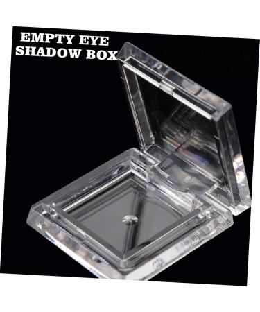 Outanaya 4pcs Transparent Square Mini Eyeshadow Box Empty Pans for Lip Balm Mini Lipstick Mini Plates Plastic - Buy Online on GoSupps.com