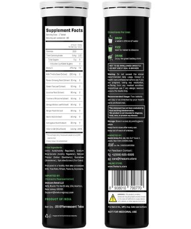 Auric Liv365 Liver Detox Supplement 100 Tablets | Lemon Flavour Advanced Herbal Formula for Liver Health Detox & Cleansing Lemon 20 Count (Pack of 5) - Buy Online on GoSupps.com