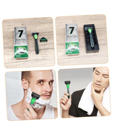 1 Set Razor Shavers for Men - Stainless Steel Manual Hair Clippers with Rubber Handle - Perfect for Smooth Shaving - Buy Online on GoSupps.com